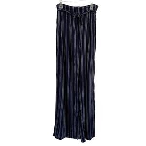 TGLA Long Wide Leg Lightweight Belted Pants Size Small